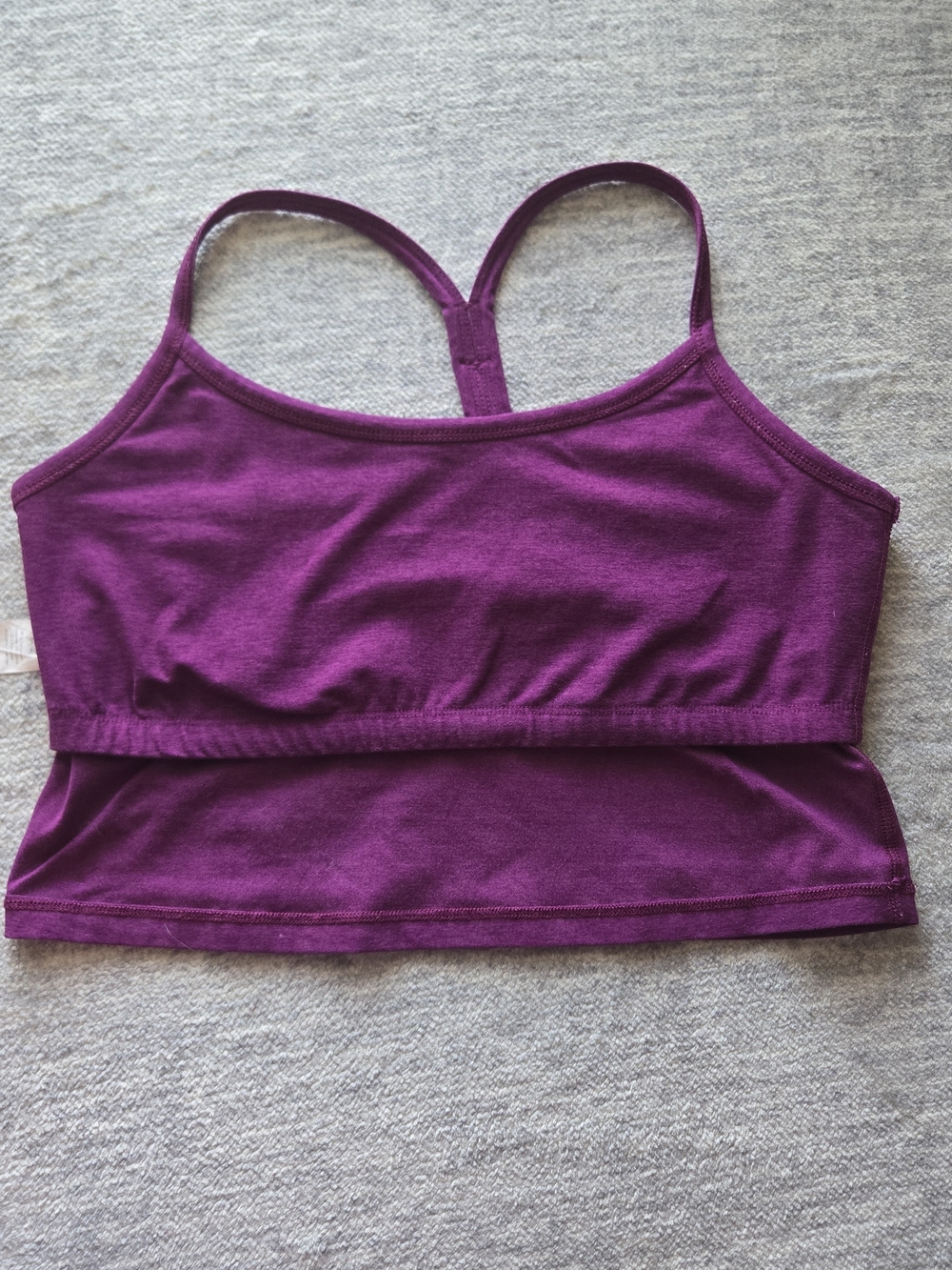Beyond Yoga Magenta Cropped Tank Top Size XL - Picture 5 of 5